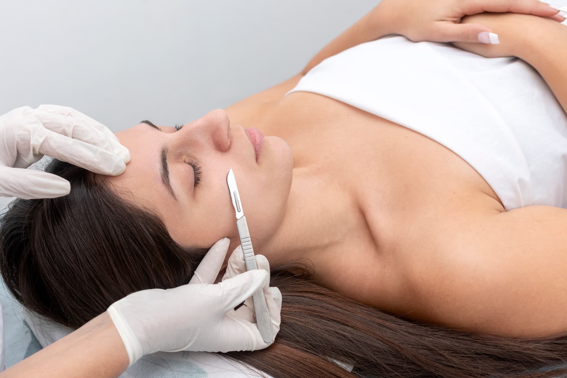 Beauty student mastering precision technique at Brows & Beauty Academy