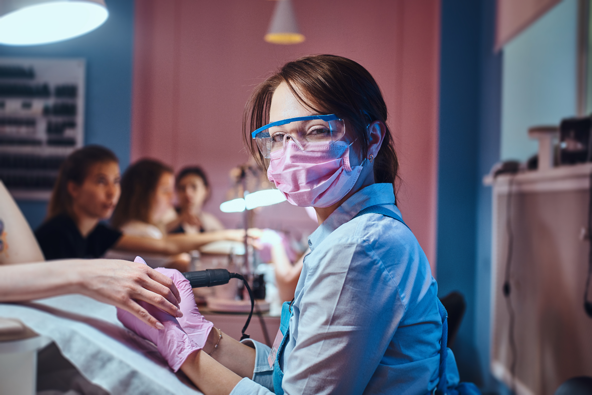 Beauty student mastering precision technique at Brows & Beauty Academy
